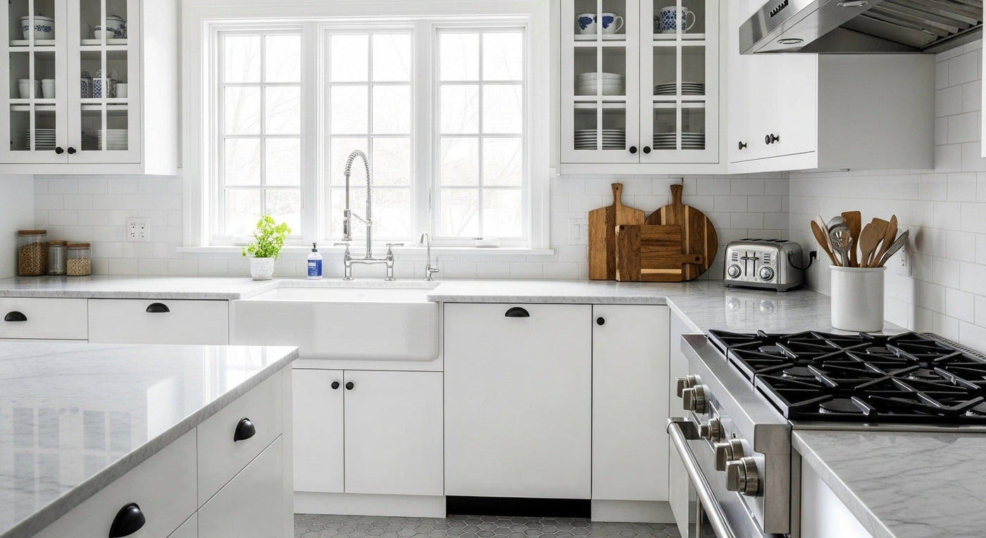How to Create a Joanna Gaines-Inspired Kitchen with Modern Slab-Front Cabinetry